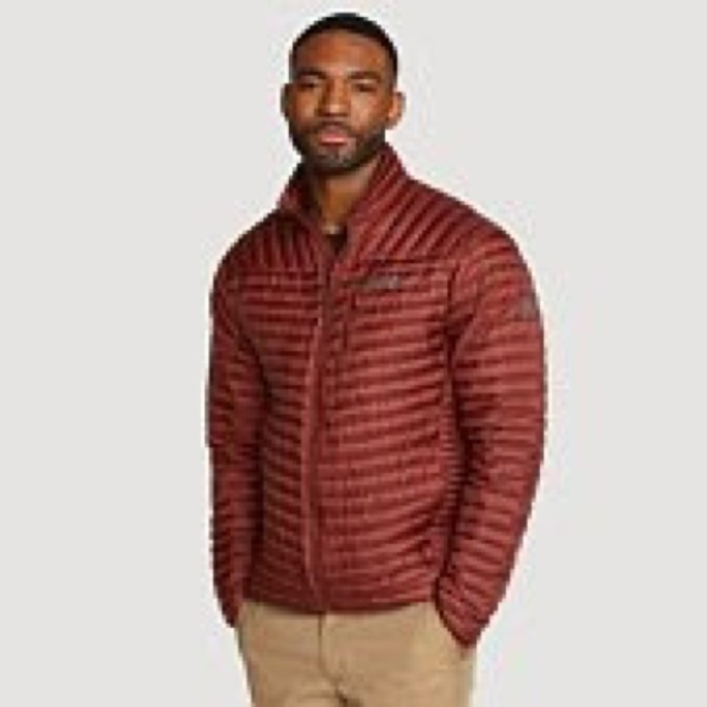 Eddie Bauer First Ascent MicroTherm® 2.0 Down Jacket — Maroon. NWT